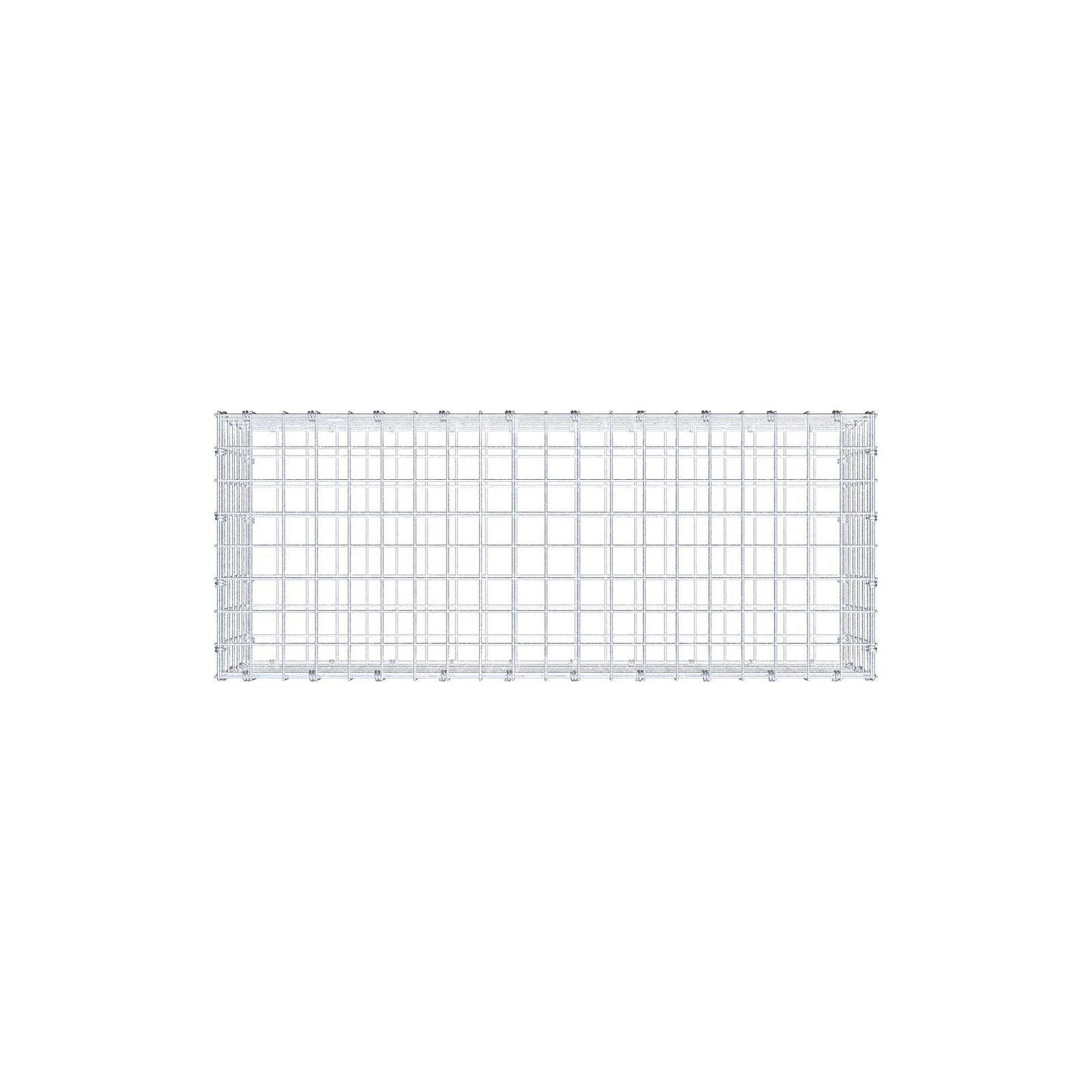 Schanskorf 100 cm x 30 cm x 40 cm (L x H x D), maaswijdte 5 x 5 cm, spiraalring