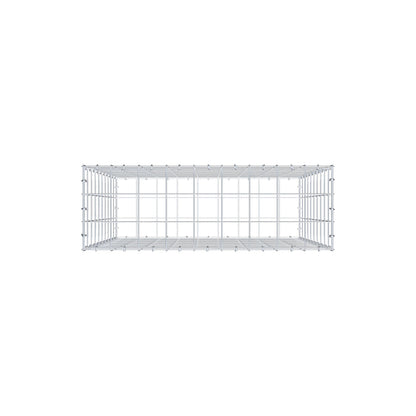 Schanskorf 100 cm x 90 cm x 30 cm (L x H x D), maaswijdte 10 cm x 10 cm, C-ring