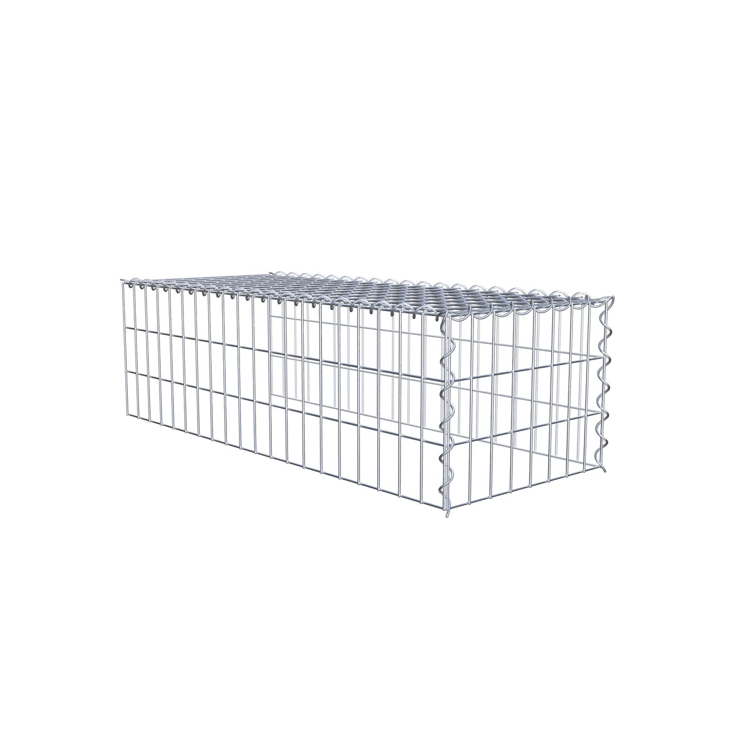 Grown-on gabion type 4 100 cm x 30 cm x 40 cm (L x H x D), mesh size 5 cm x 10 cm, spiral