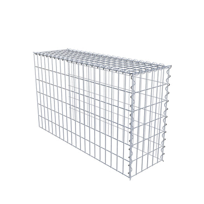 Aangegroeide schanskorf type 4 100 cm x 60 cm x 30 cm (L x H x D), maaswijdte 5 cm x 10 cm, spiraal