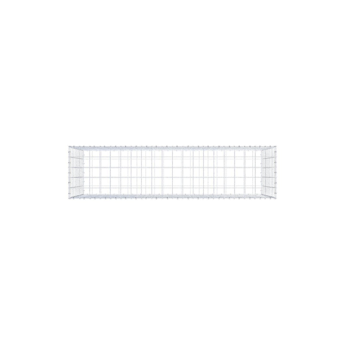 Schanskorf 200 cm x 100 cm x 50 cm (L x H x D), maaswijdte 10 x 10 cm, spiraalring