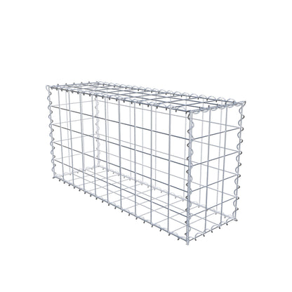 2er Set Gabionen 100 cm x 50 cm x 30 cm (L x H x T), Maschenweite 10 x 10 cm, Spirale