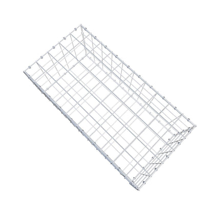 Gabion 100 cm x 40 cm x 50 cm (L x H x D), mesh size 10 x 10 cm, spiral ring