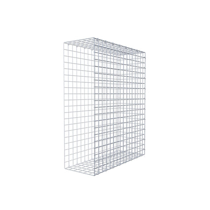 Mounted gabion type 2 100 cm x 80 cm x 30 cm (L x H x D), mesh size 5 cm x 5 cm, C-ring