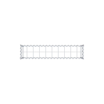 Opvokset gabion type 3 100 cm x 30 cm x 20 cm (L x H x D), maskestørrelse 10 cm x 10 cm, spiral