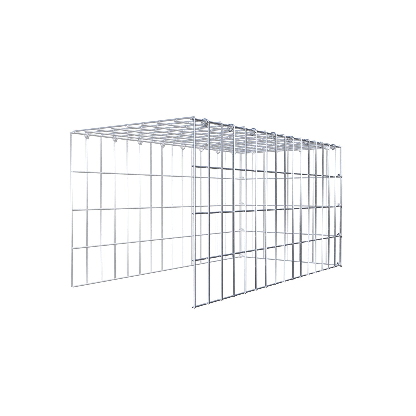 Toegevoegde pool type 4 80 cm x 40 cm x 40 cm (L x H x D), maaswijdte 5 cm x 10 cm, C-ring