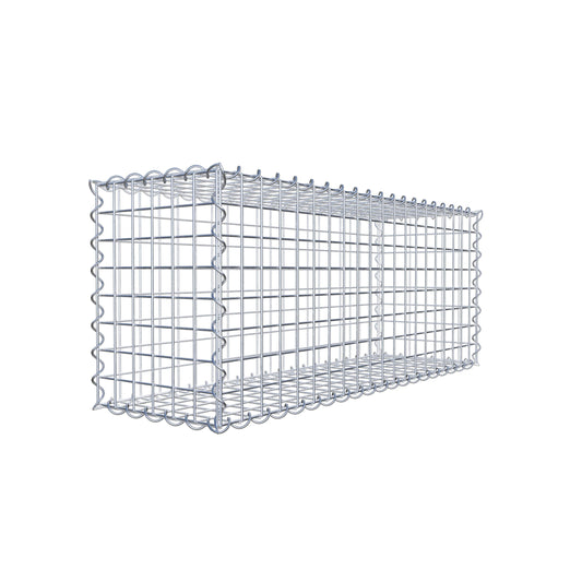 Gabbione 100 cm x 40 cm x 30 cm (L x H x P), maglia 5 cm x 5 cm, spirale