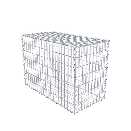 Gabione 100 cm x 70 cm x 50 cm (L x H x T), Maschenweite 5 cm x 10 cm, Spirale