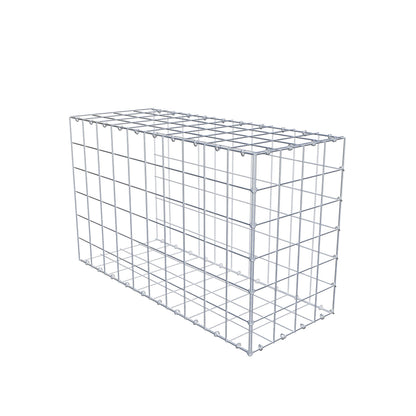 Gavión complementario de tipo 2 100 cm x 60 cm x 40 cm (L x A x P), malla 10 cm x 10 cm, anillo en C