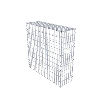 Aangegroeide schanskorf type 3 100 cm x 100 cm x 30 cm (L x H x D), maaswijdte 5 cm x 10 cm, spiraal