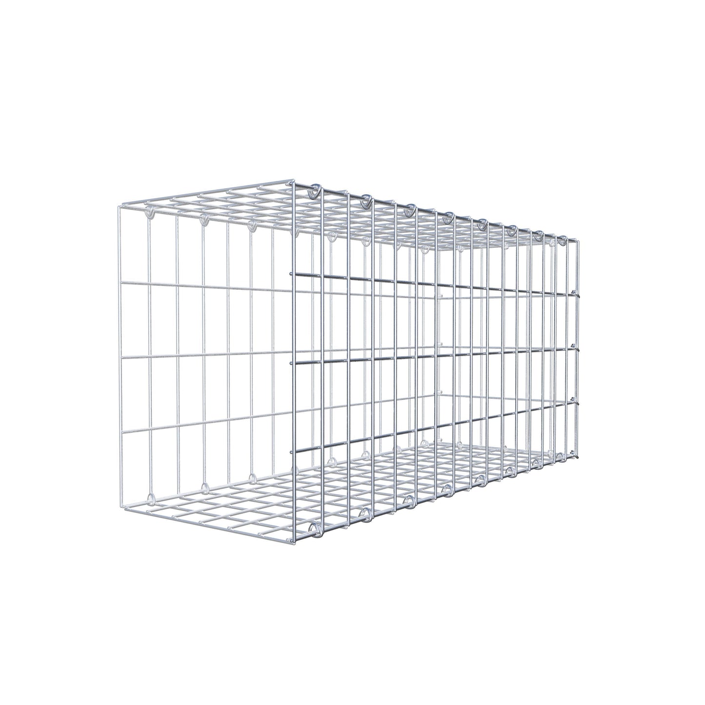 Gabião Tipo 2 80 cm x 40 cm x 30 cm, malhagem 5 cm x 10 cm, anel C