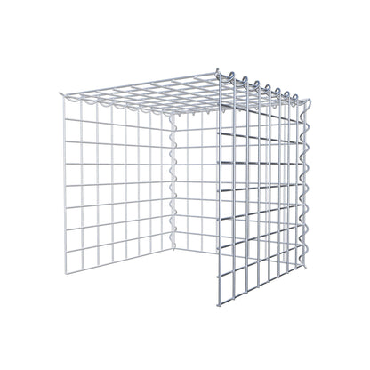 Grown-on gabion type 4 40 cm x 40 cm x 40 cm (L x H x D), mesh size 5 cm x 5 cm, spiral