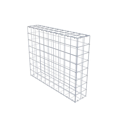 Gabion 100 cm x 80 cm x 20 cm (L x H x P), mailles 10 cm x 10 cm, anneau en C