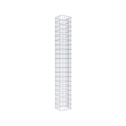 Schanskorf kolom hoekig 27 cm x 27 cm, 200 cm hoog, MW 5 cm x 10 cm