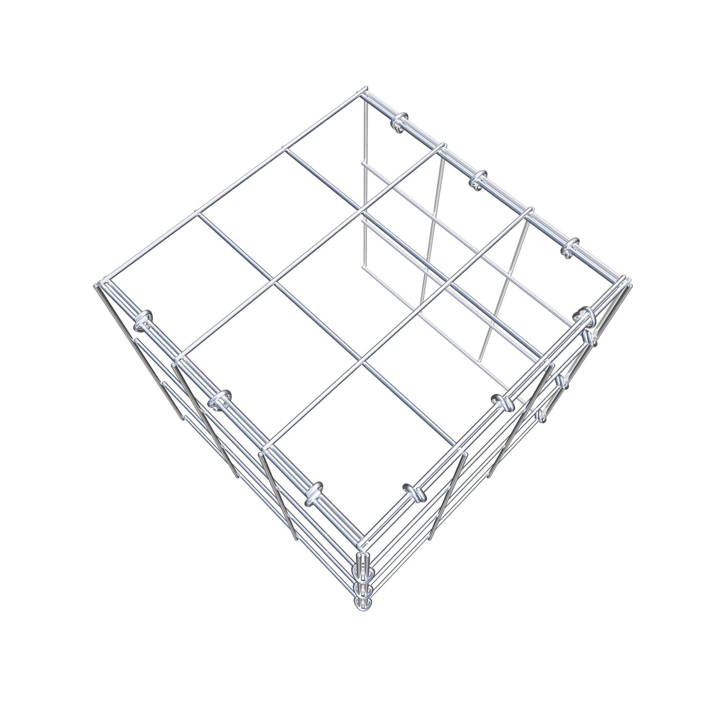 Gavión adicional tipo 4 30 cm x 30 cm x 30 cm (L x A x P), malla 10 cm x 10 cm, anillo en C