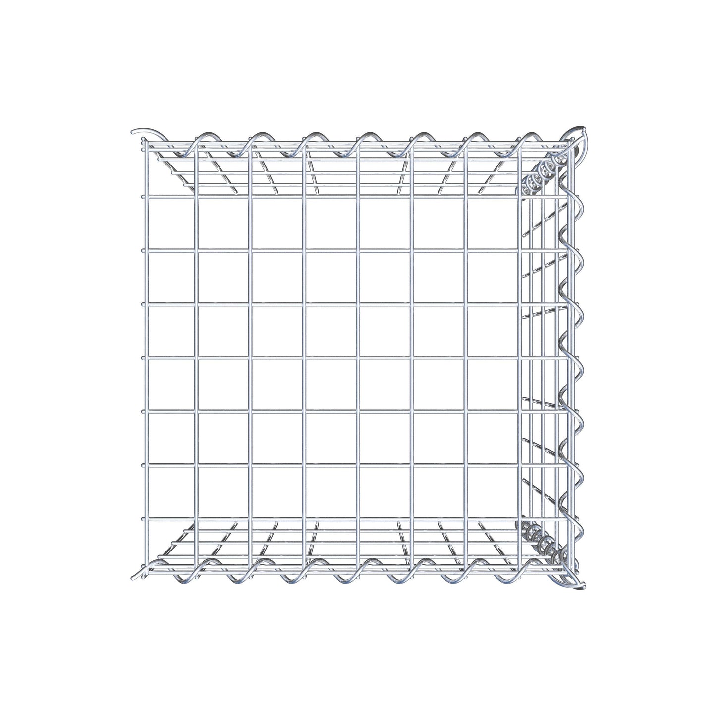 Add-on schanskorf type 4 40 cm x 40 cm x 40 cm (L x H x D), maaswijdte 5 cm x 10 cm, spiraalvormig