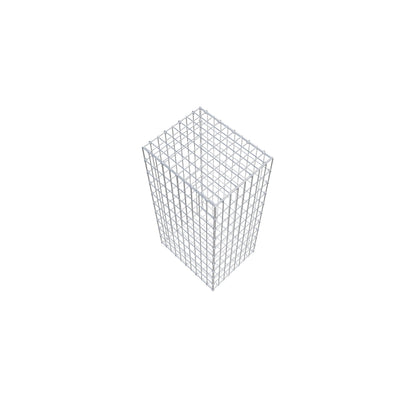 Schanskorf 100 cm x 50 cm x 40 cm (L x H x D), maaswijdte 5 cm x 10 cm, C-ring