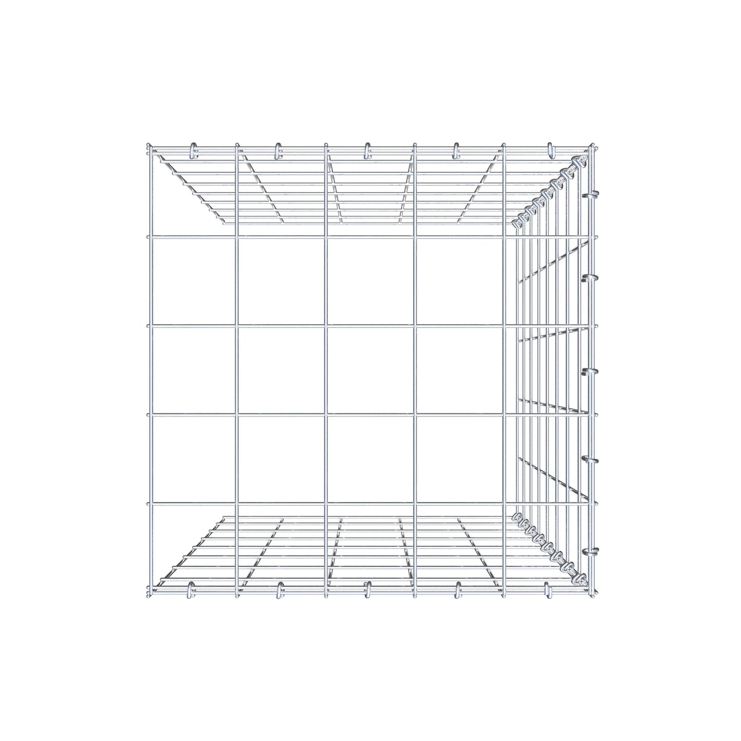 Toegevoegde pool type 4 80 cm x 50 cm x 50 cm (L x H x D), maaswijdte 10 cm x 10 cm, C-ring