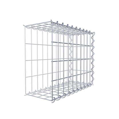 Aangegroeide schanskorf type 2 50 cm x 40 cm x 20 cm (L x H x D), maaswijdte 5 cm x 10 cm, spiraal
