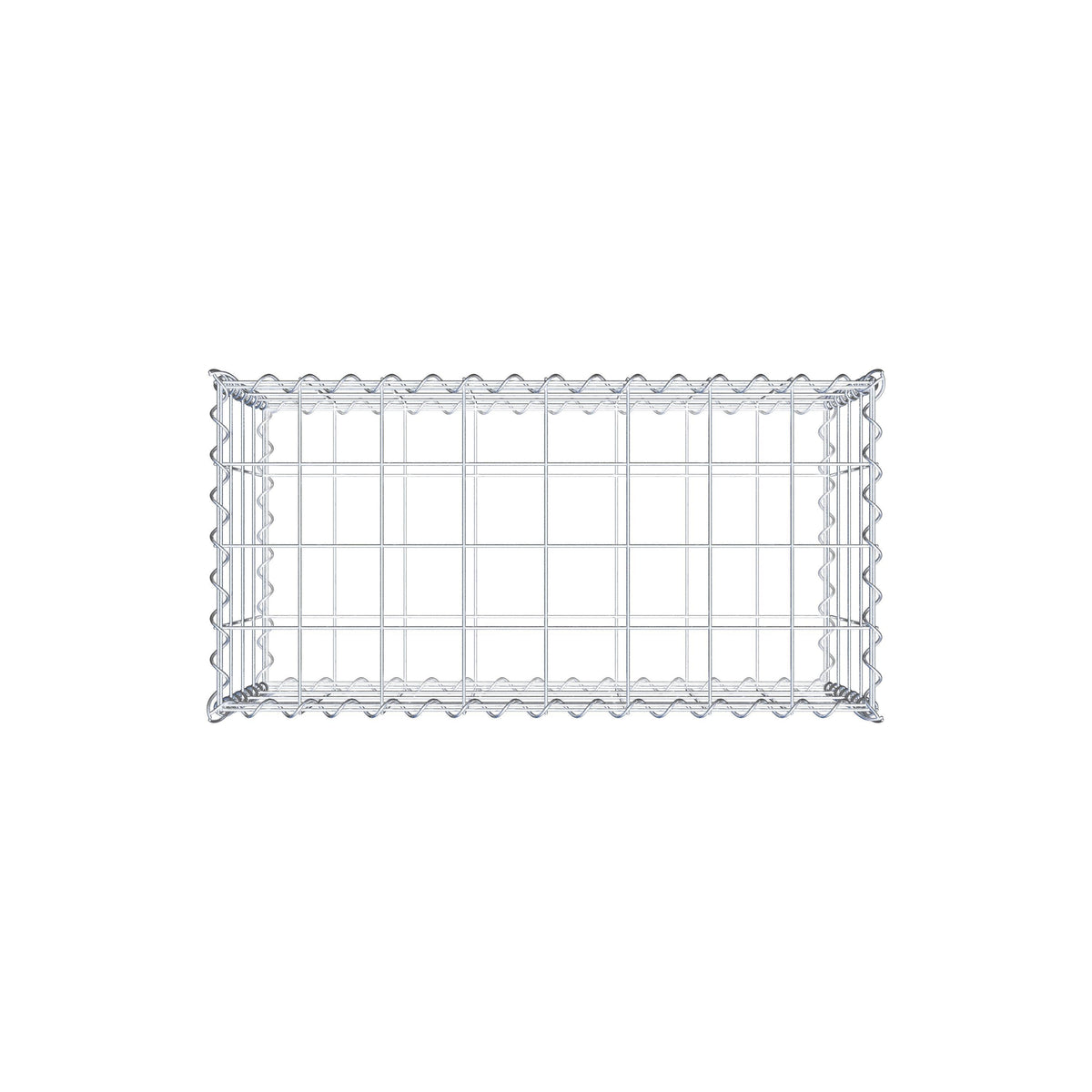 Gabion 80 cm x 40 cm x 40 cm (L x H x D), maskestørrelse 10 cm x 10 cm, spiral