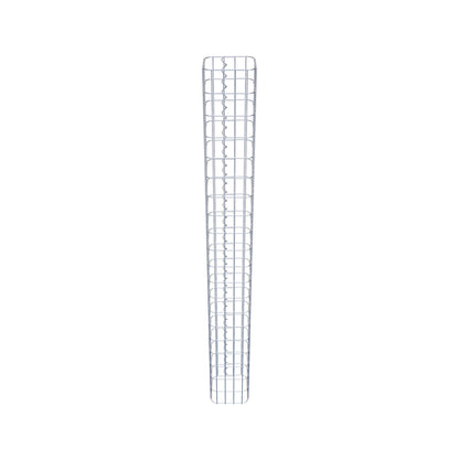 Schanskorfzuil, vierkant 22 cm x 22 cm, 200 cm hoog, MW 5 cm x 10 cm