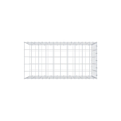 Monteret gabion type 2 100 cm x 50 cm x 50 cm (L x H x D), maskestørrelse 10 cm x 10 cm, C-ring