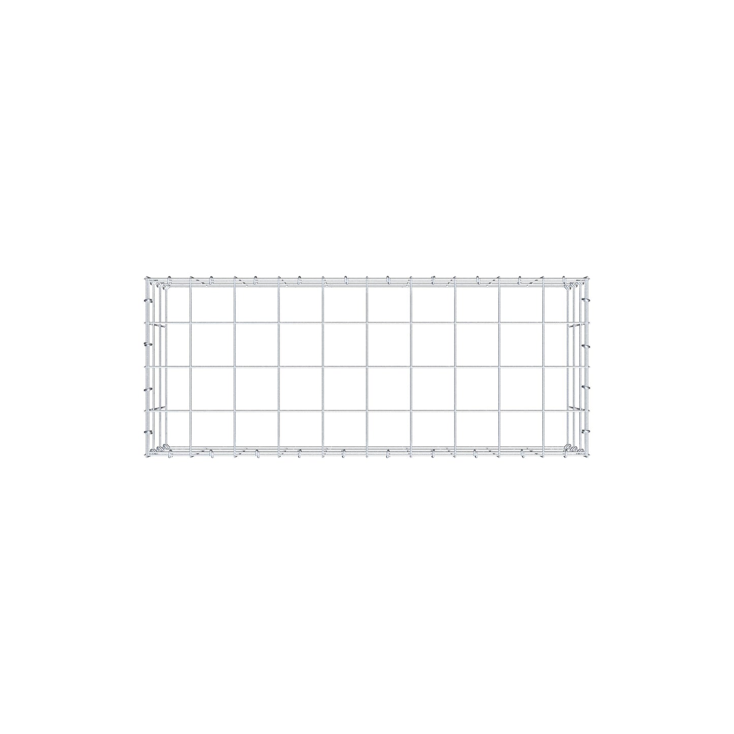 Gavión complementario de tipo 3 100 cm x 30 cm x 40 cm (L x A x P), malla 10 cm x 10 cm, anillo en C