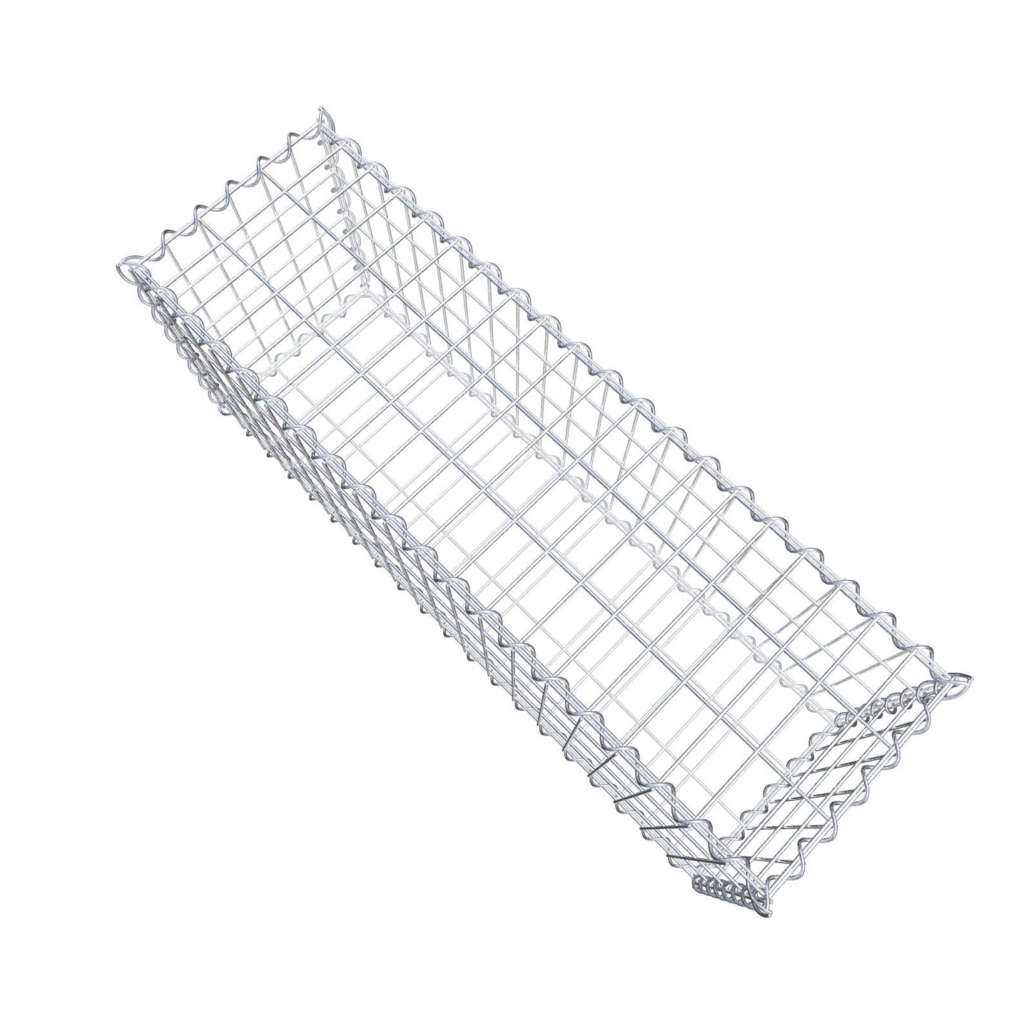 Gavión 100 cm x 40 cm x 30 cm (L x A x P), luz de malla 5 cm x 10 cm, en espiral