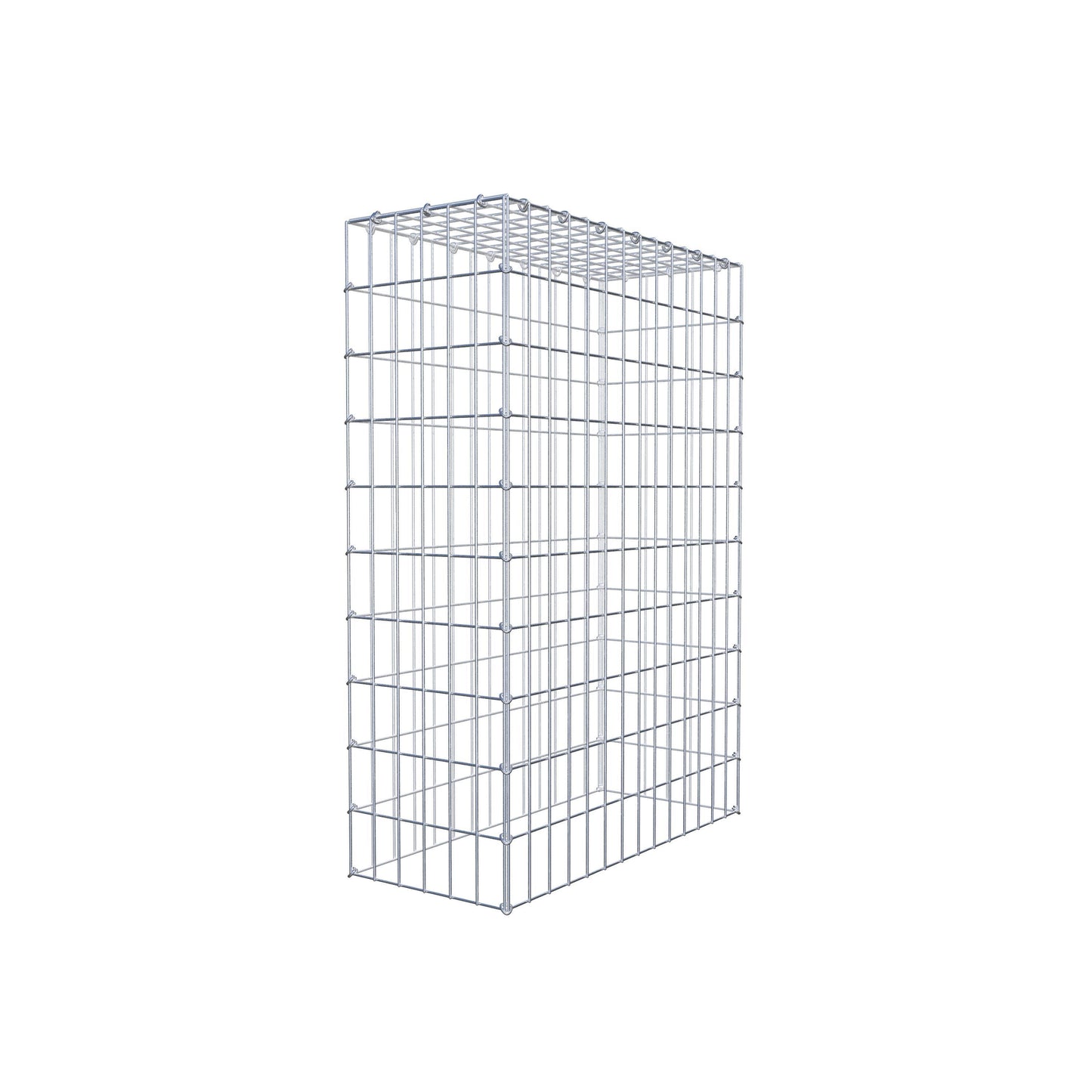 Mounted gabion type 3 100 cm x 70 cm x 30 cm (L x H x D), mesh size 5 cm x 10 cm, C-ring
