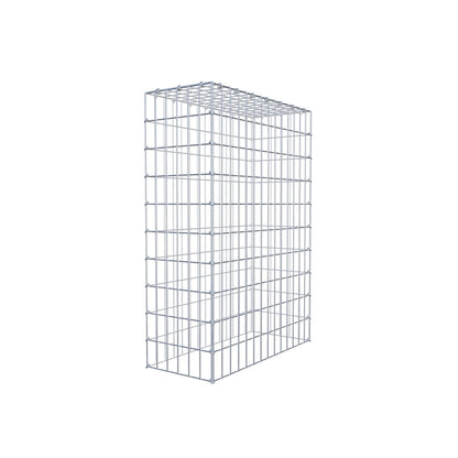 Mounted gabion type 3 100 cm x 70 cm x 30 cm (L x H x D), mesh size 5 cm x 10 cm, C-ring