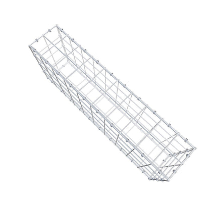 Schanskorf 100 cm x 40 cm x 20 cm (L x H x D), maaswijdte 10 x 10 cm, spiraalring