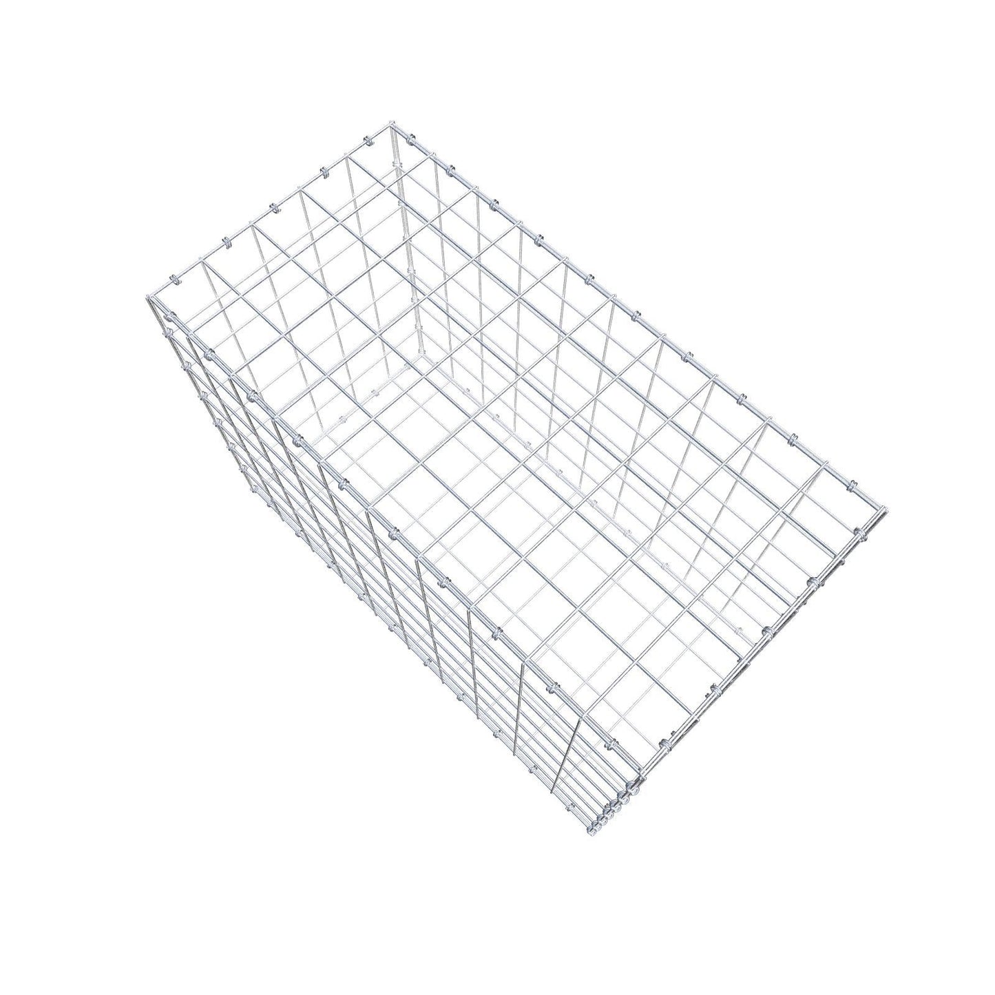 Schanskorf 100 cm x 70 cm x 50 cm (L x H x D), maaswijdte 10 x 10 cm, spiraalring