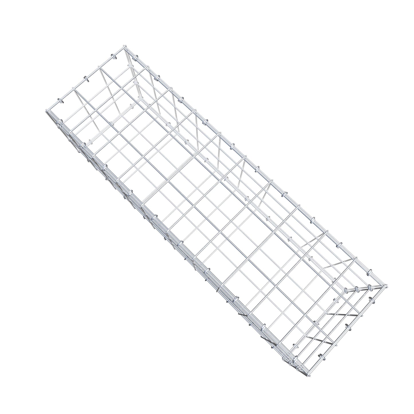 Gabião 100 cm x 30 cm x 30 cm (C x A x P), malhagem 10 cm x 10 cm, anel C
