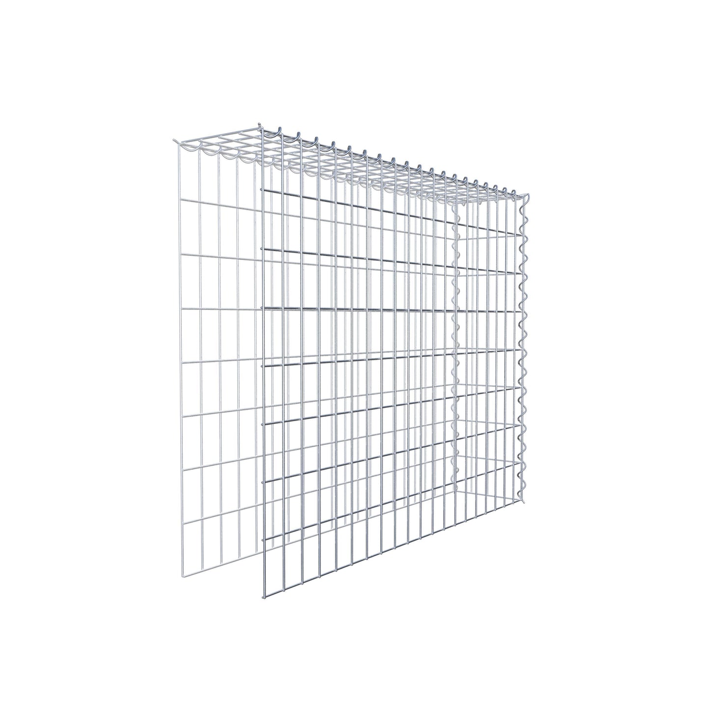 Add-on schanskorf type 4 100 cm x 80 cm x 20 cm (L x H x D), maaswijdte 5 cm x 10 cm, spiraalvormig