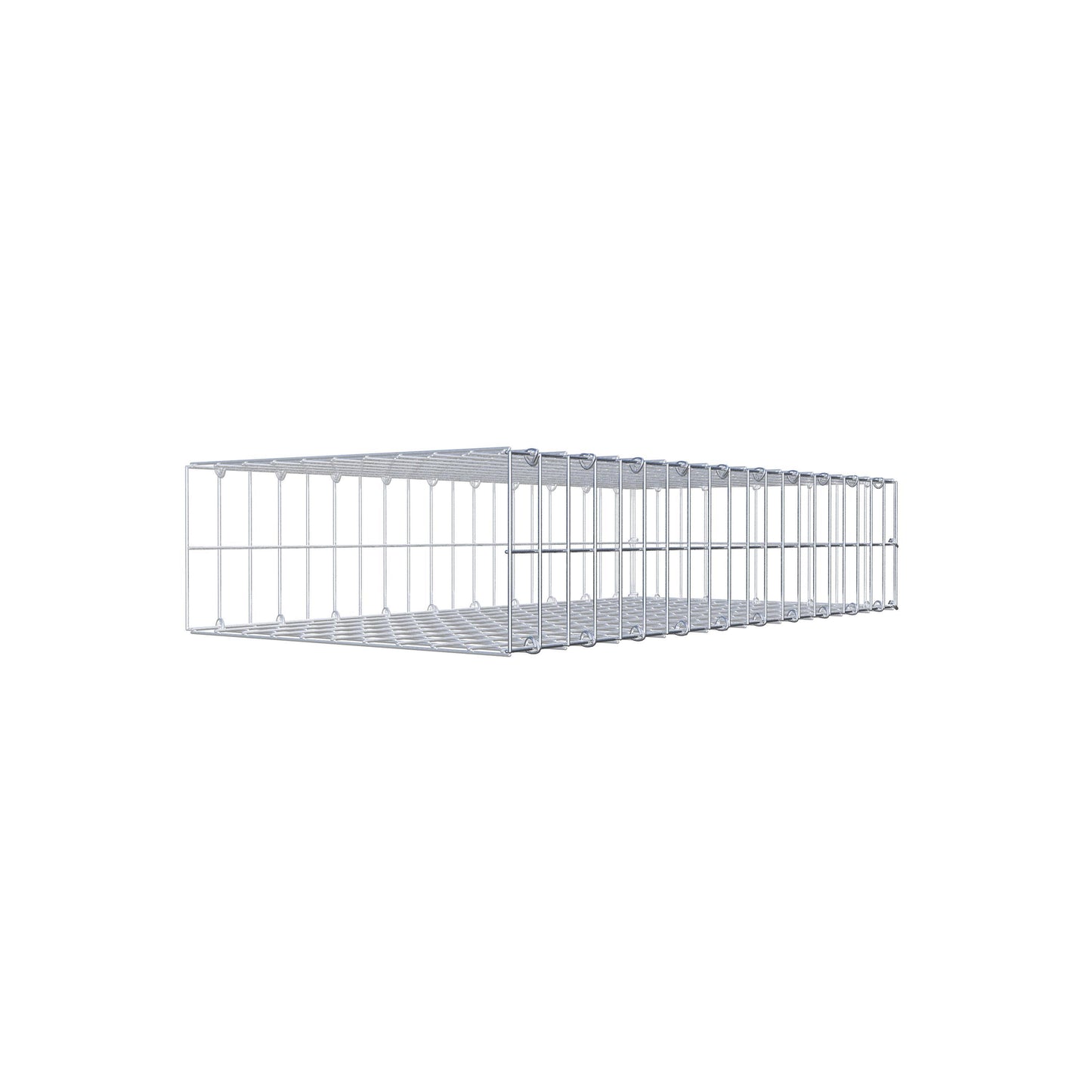 Fourche rapportée type 2 100 cm x 20 cm x 50 cm, mailles 5 cm x 10 cm, anneau en C