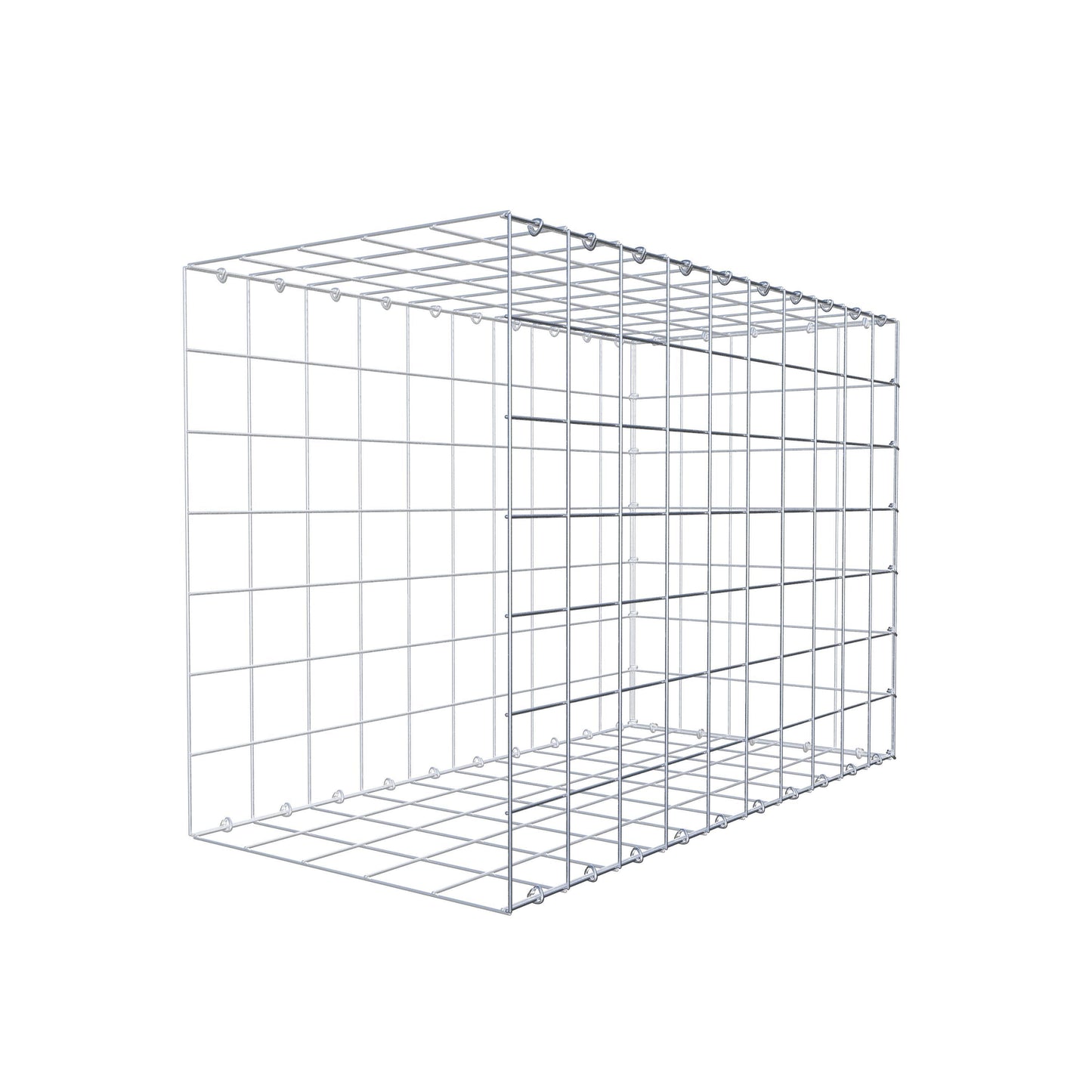 Anbaugabione Typ 2 100 cm x 70 cm x 50 cm (L x H x T), Maschenweite 10 cm x 10 cm, C-Ring
