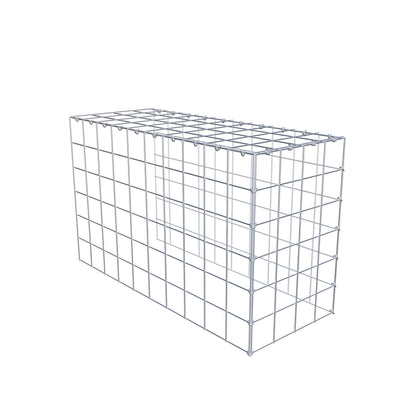 Type 4 oplegkorf 100 cm x 60 cm x 40 cm (L x H x D), maaswijdte 10 cm x 10 cm, C-ring