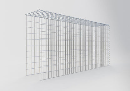 Add-on schanskorf type 4 200 cm x 100 cm x 40 cm (L x H x D), maaswijdte 5 cm x 10 cm, spiraalvormig