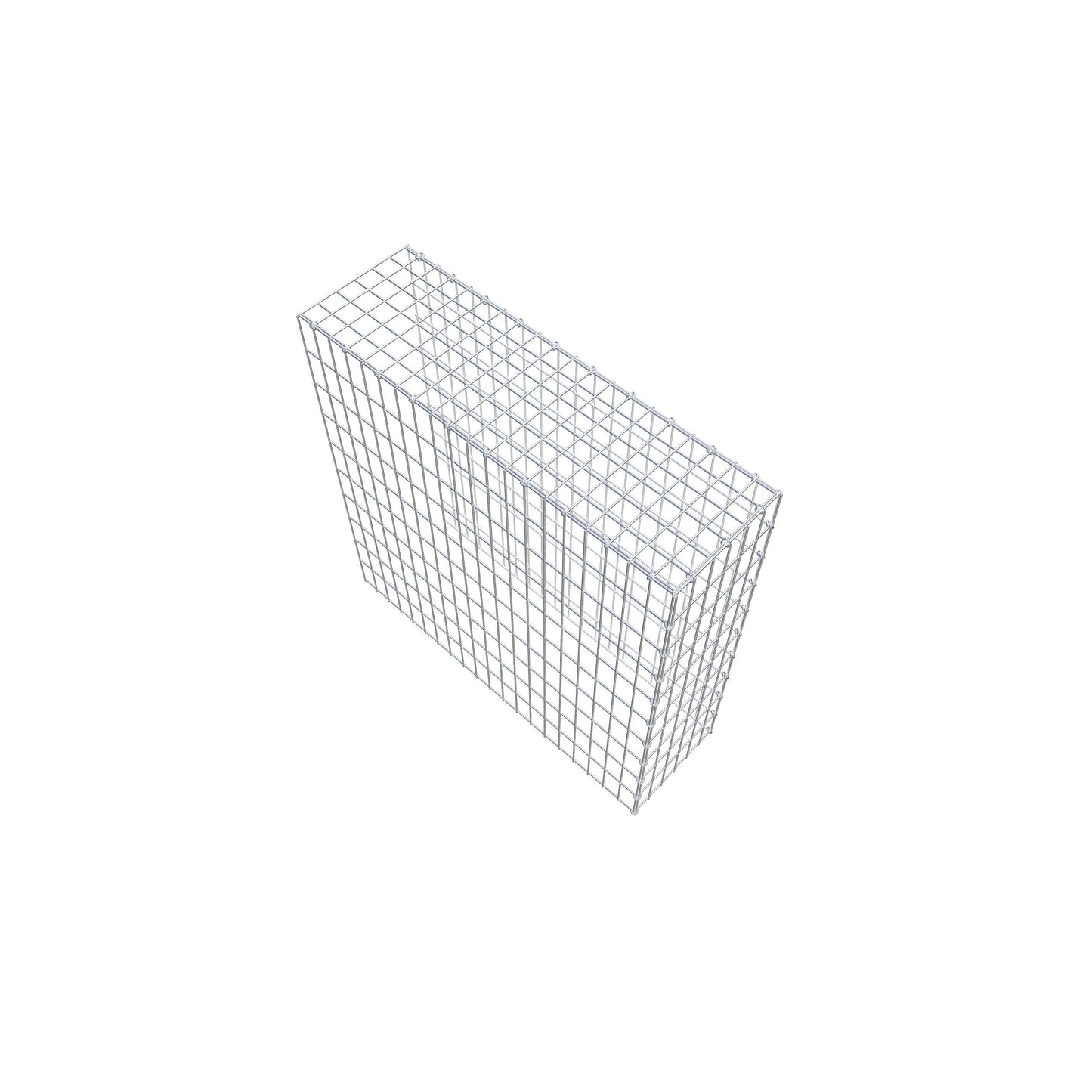 Opbouw schanskorf type 4 100 cm x 100 cm x 30 cm (L x H x D), maaswijdte 5 cm x 10 cm, C-ring