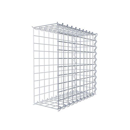 Gabion rapporté type 2 50 cm x 50 cm x 20 cm (L x H x P), mailles 5 cm x 5 cm, spirale