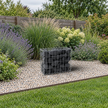 Gabion 50 cm x 40 cm x 20 cm (L x H x D), mesh size 5 cm x 10 cm, spiral