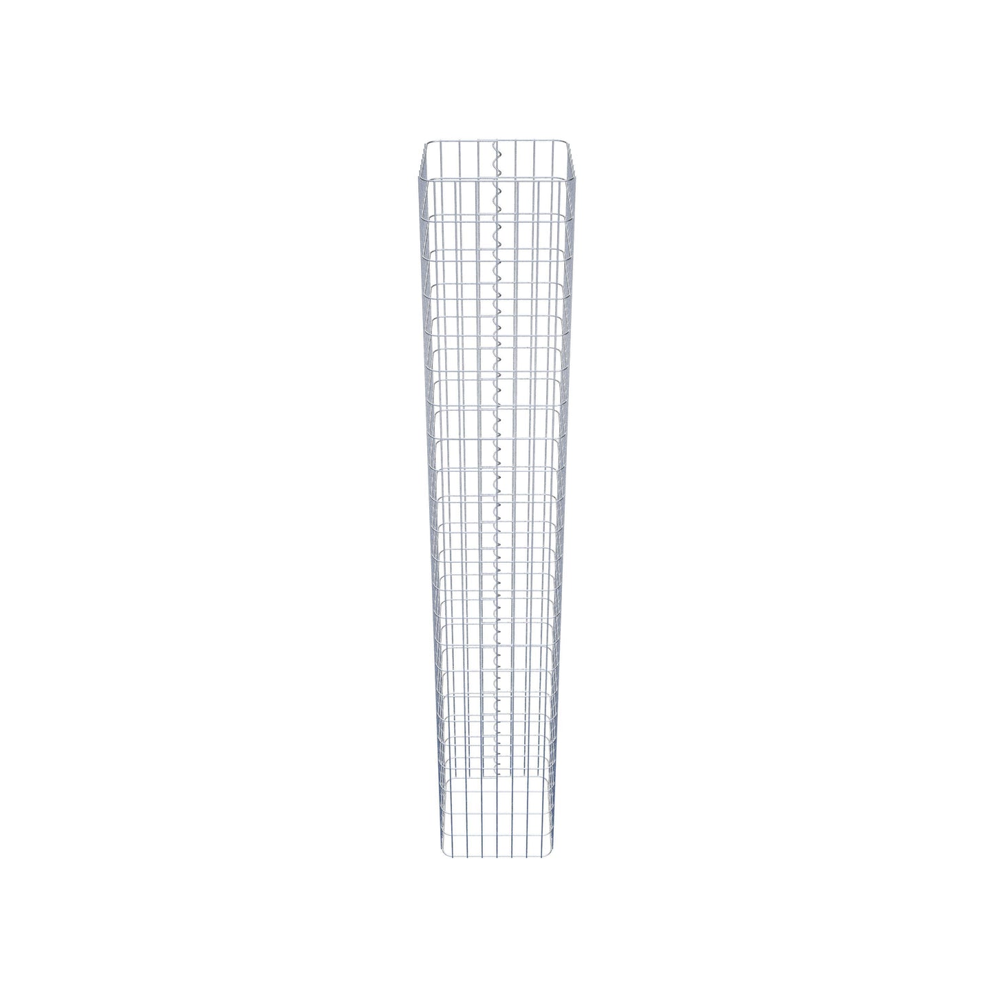 Gabionpelare vinkelrät 37 cm x 37 cm, 230 cm höjd, MW 5 cm x 10 cm