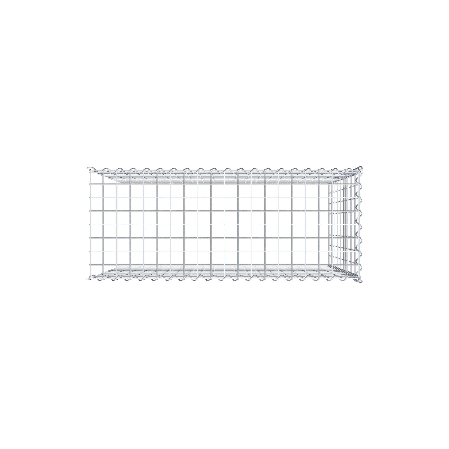 Gavión complementario tipo 4 100 cm x 90 cm x 40 cm (L x A x P), malla 5 cm x 10 cm, espiral
