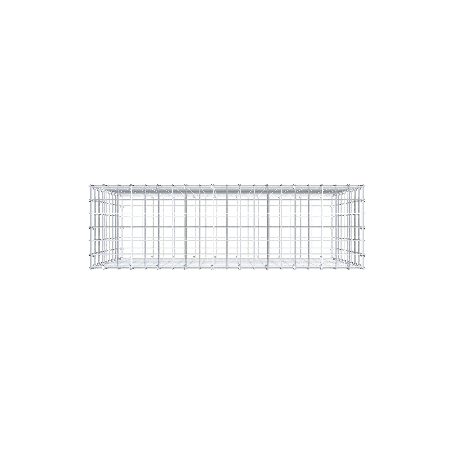 Schanskorf 100 cm x 90 cm x 30 cm (L x H x D), maaswijdte 5 cm x 10 cm, C-ring