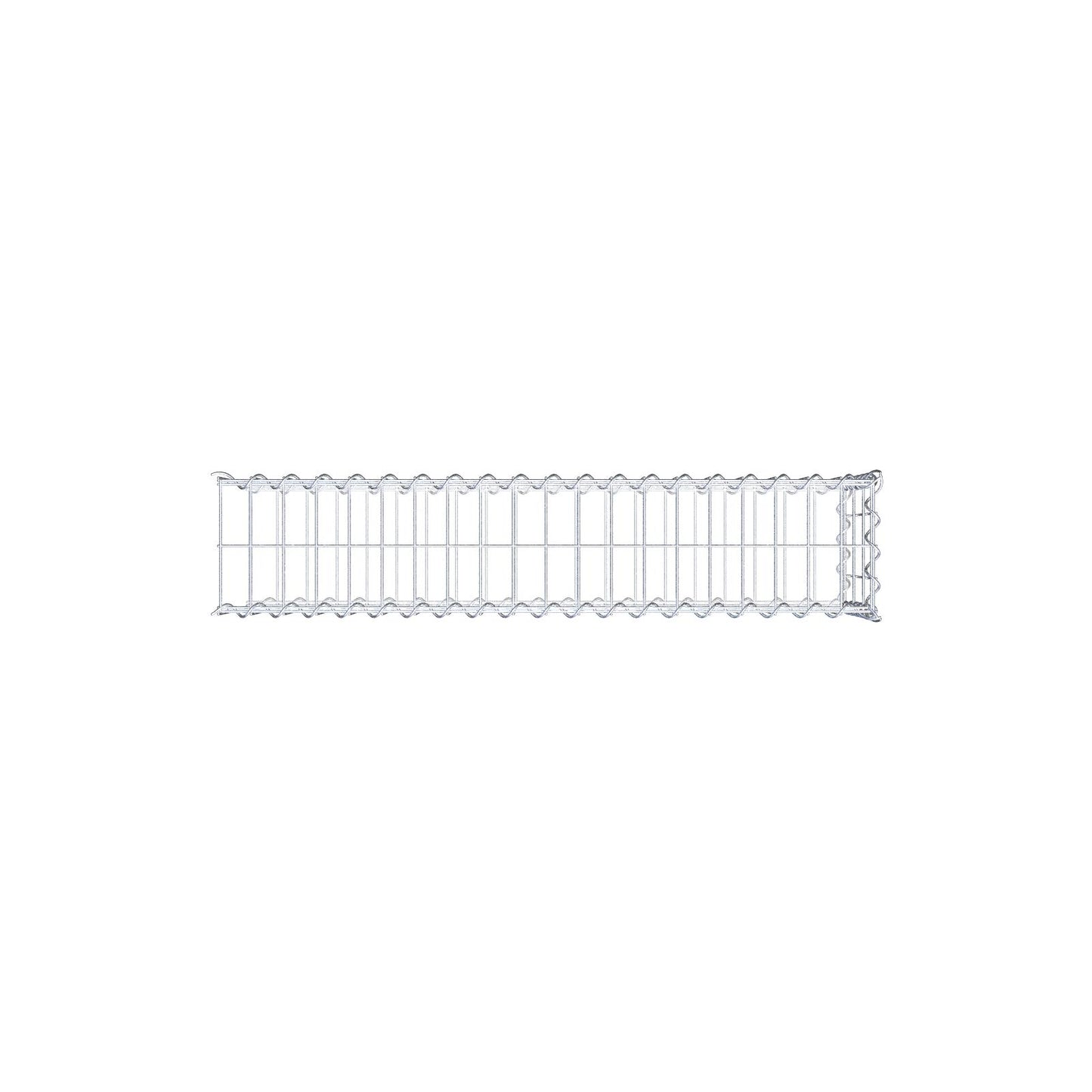 Aangegroeide schanskorf type 2 100 cm x 30 cm x 20 cm (L x H x D), maaswijdte 5 cm x 10 cm, spiraal
