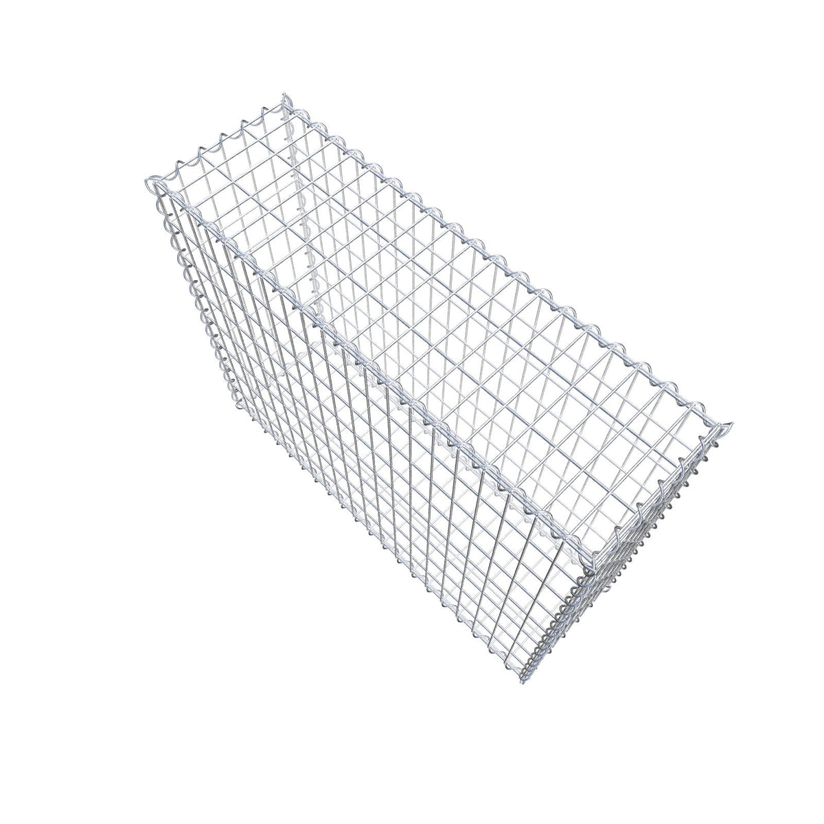 Gabion 100 cm x 80 cm x 30 cm (L x H x D), maskstorlek 5 cm x 10 cm, spiral