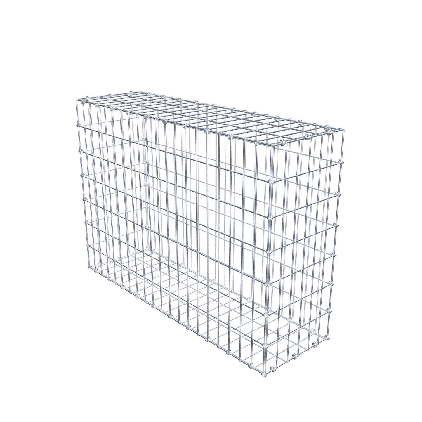 Gabbione 100 cm x 70 cm x 30 cm (L x H x P), maglia 5 x 10 cm, anello a spirale