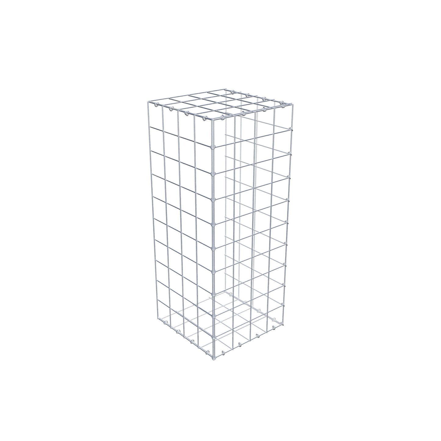 Opzetpaal type 2 100 cm x 40 cm x 40 cm (L x H x D), maaswijdte 10 cm x 10 cm, C-ring