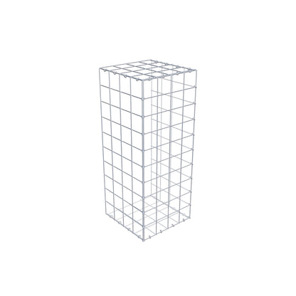Opzetpaal type 2 100 cm x 40 cm x 40 cm (L x H x D), maaswijdte 10 cm x 10 cm, C-ring