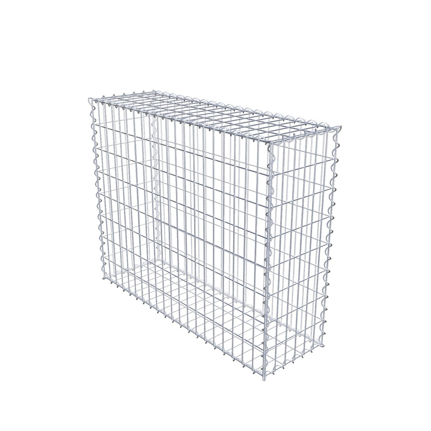 Gabion 100 cm x 80 cm x 30 cm (L x H x P), mailles 5 cm x 10 cm, spirale